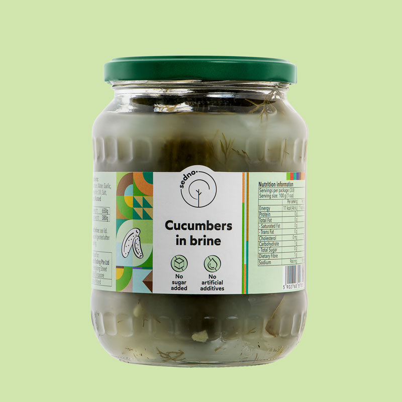 Cucumbers in brine 650g