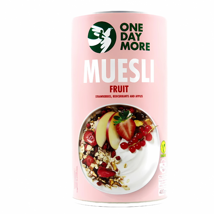 One Day More Muesli Fruit 400g