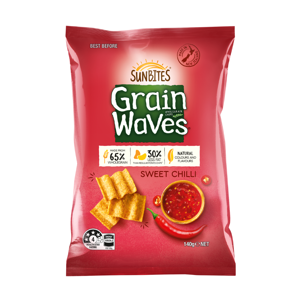 Sunbites Grain Waves Sweet Chilli 140g