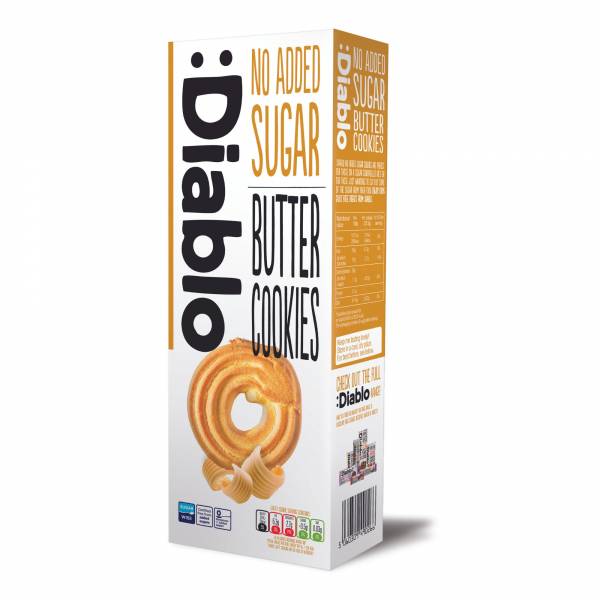 Diablo No Added Sugar Butter Cookies 135g