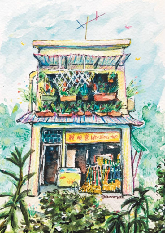 Original Shophouse Painting by weimannyart