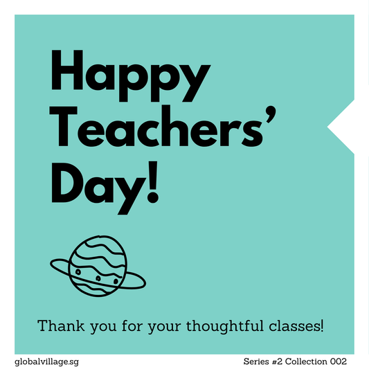 Happy Teachers's Day! Thanks for your thoughtful classes!