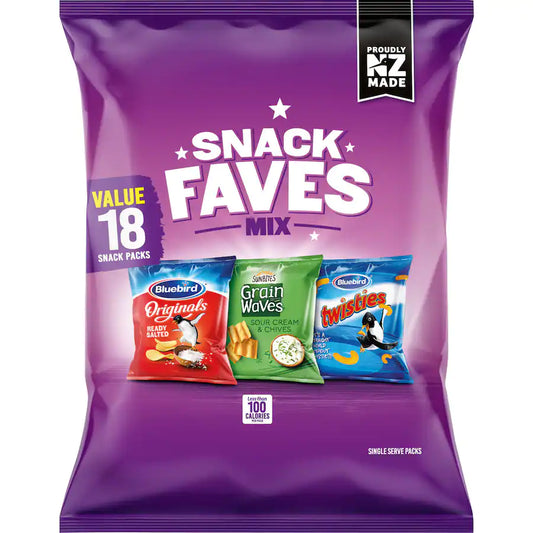 Bluebird Snack Faves Multipack Chips 18pk