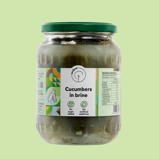 Cucumbers in brine 650g