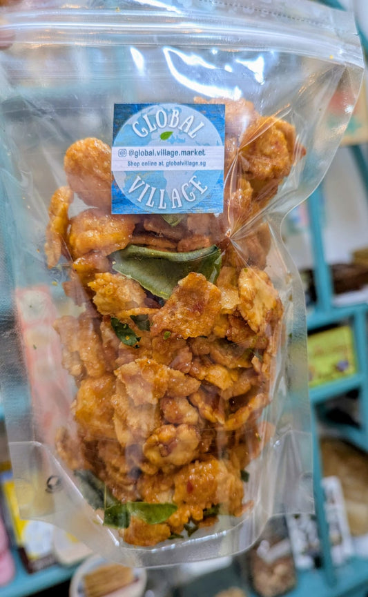 Melinjo Crackers with Kaffir Lime Leaves – Handcrafted Indonesian Snack | Reduced Sugar, Vegetarian, Halal