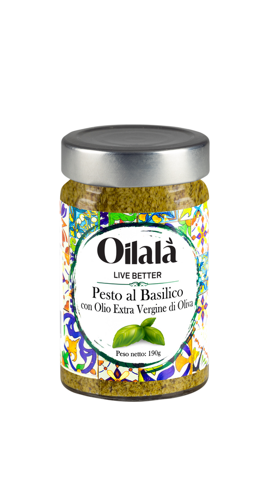 Oilala: Basil Pesto with EVOO 190G
