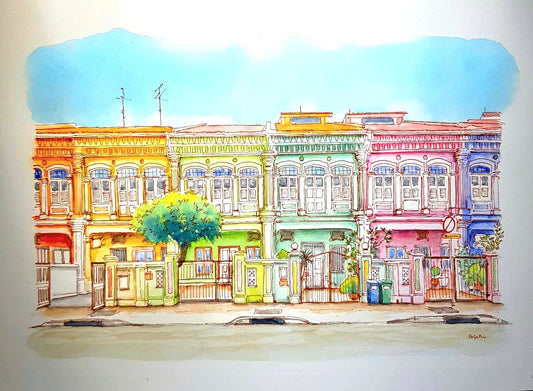 Heritage Row: Colourful Shophouses on Joo Chiat Road