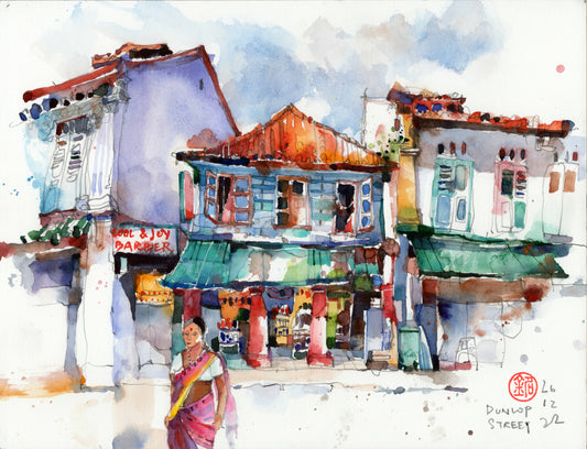 Crossing Dunlop Street: A Moment Suspended