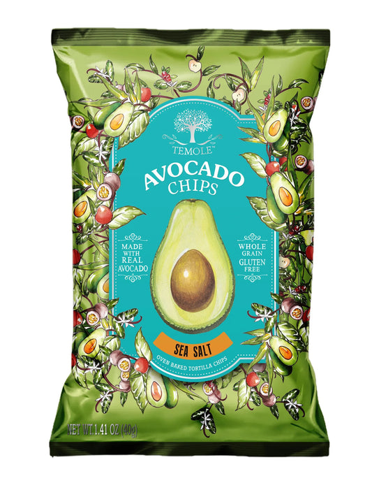 TEMOLE AVOCADO CHIPS Sea Salt 40g