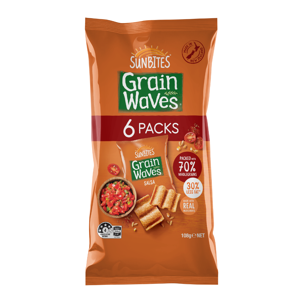 Sunbites Grain Waves Salsa 6pk 108g