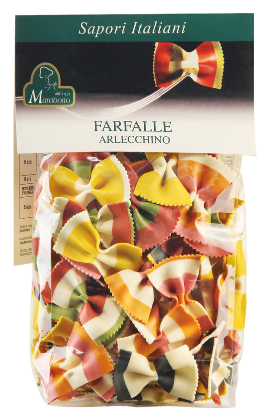 MARABOTTO: Papillon (Bow-Tie) Natural Coloured Pasta 500g